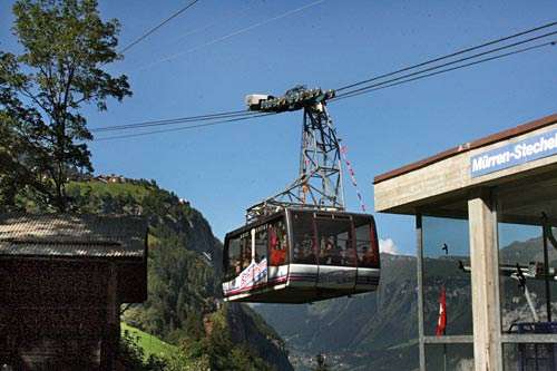 Switzerland_Gimmelwald_Cable_Car