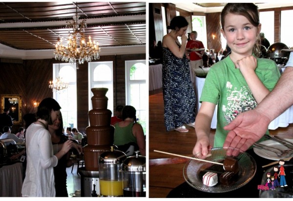 Chocolate Fountain at Buffet, Crescent Hotel, Eureka Springs