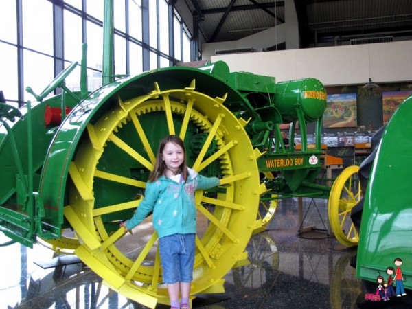 Restored John Deere Tractor at John Deere Pavilion