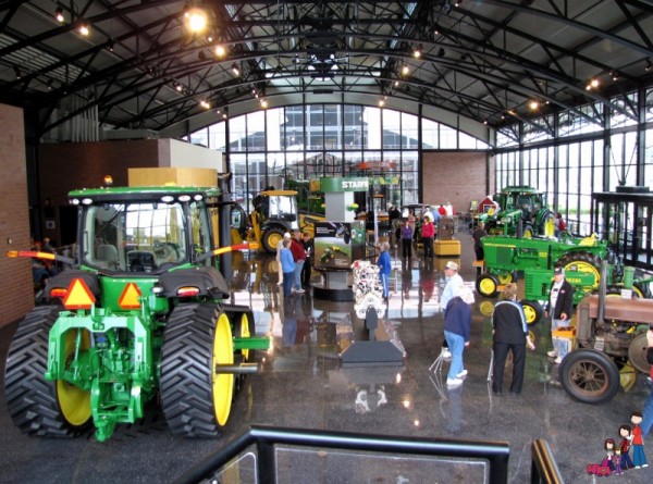 Inside the John Deere Pavilion in Moline, Illinois