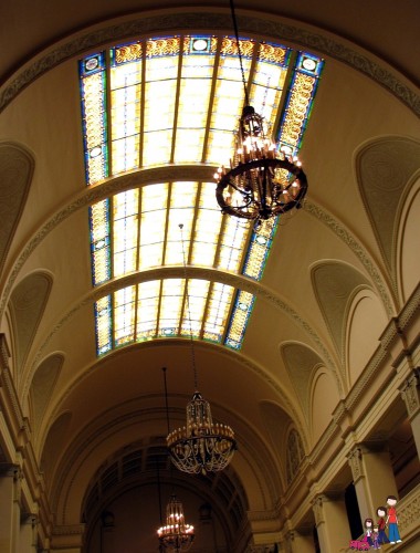 Stained Glass Ceiling Atrium Scottish Rite Temple, Guthrie, Oklahoma