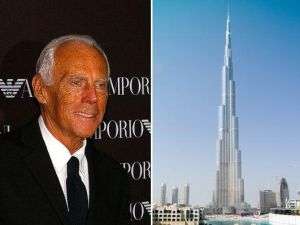 Giorgio Armani & Burj Khalifa in Dubai