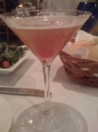 Paris Las Vegas Red Room Luxury. french martini paris las vegas. The first of many French Martinis. Photo: C. Lincoln