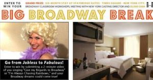 Staybridge Suites Times Square 'Big Broadway Break' contest Staybridge Suites Times Square 'Big Broadway Break' contest
