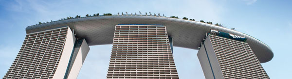 Sands SkyPark - View with hotel towers