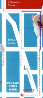 Macy's Parade route map