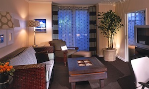 Hotel-Solamar-San-Diego-masters-suite The Masters Suite in San Diego's Hotel Solamar gives you plenty of space to unwind, even if you've packed like a Sherpa for an expedition of 27.