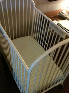 Not the Heavenly Crib we'd read about (at The Westin Columbus).