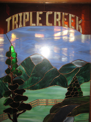 "Triple Creek Ranch Stained Glass"