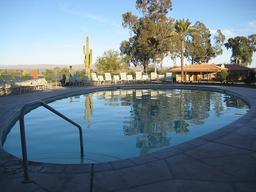 "Rancho de los Caballeros Swimming Pool"