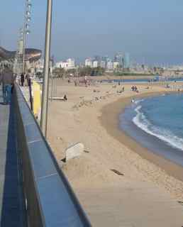 Cavamar is on the seaside in Barcelona