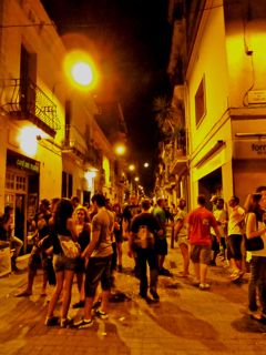 Gracia Neighborhood for movies at Verdi and dinner.