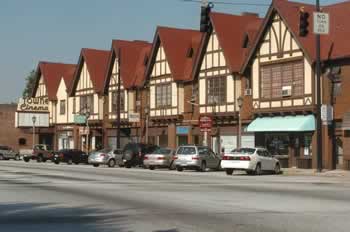 Tudor Style Buildings in Avondale Estates