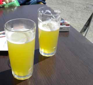 Drinking Claras at La Bodega Drinking Claras at La Bodega
