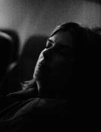Sleeping on a plane