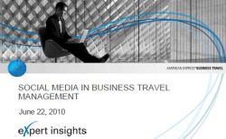 AmEx social media & business travel management survey