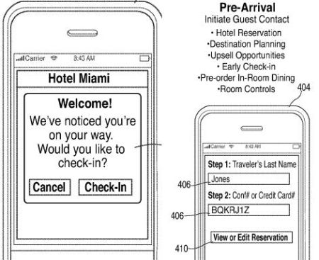 Apple Hotel app patent Apple Hotel app patent